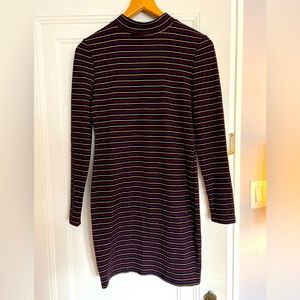 Topshop striped bodycon minidress